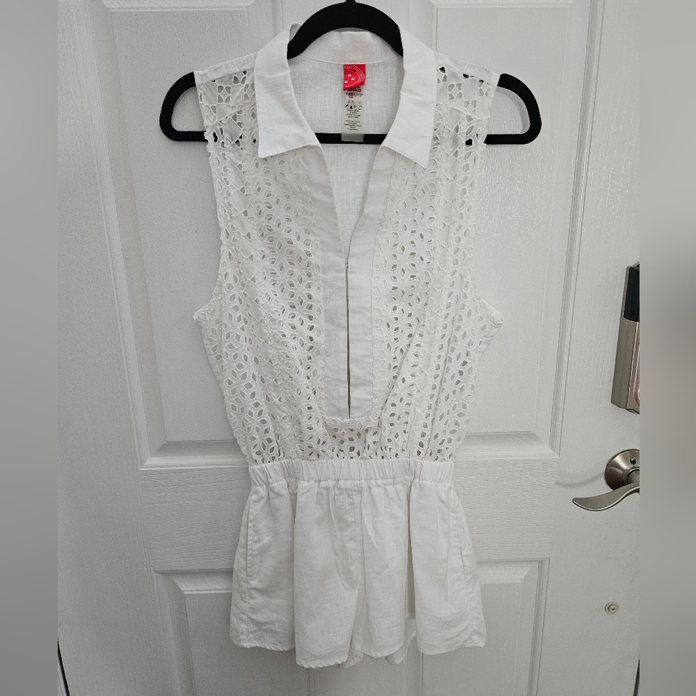 Red Carter White Lace Jumpsuit